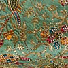 Sea Green Village Art Embroidered Saree